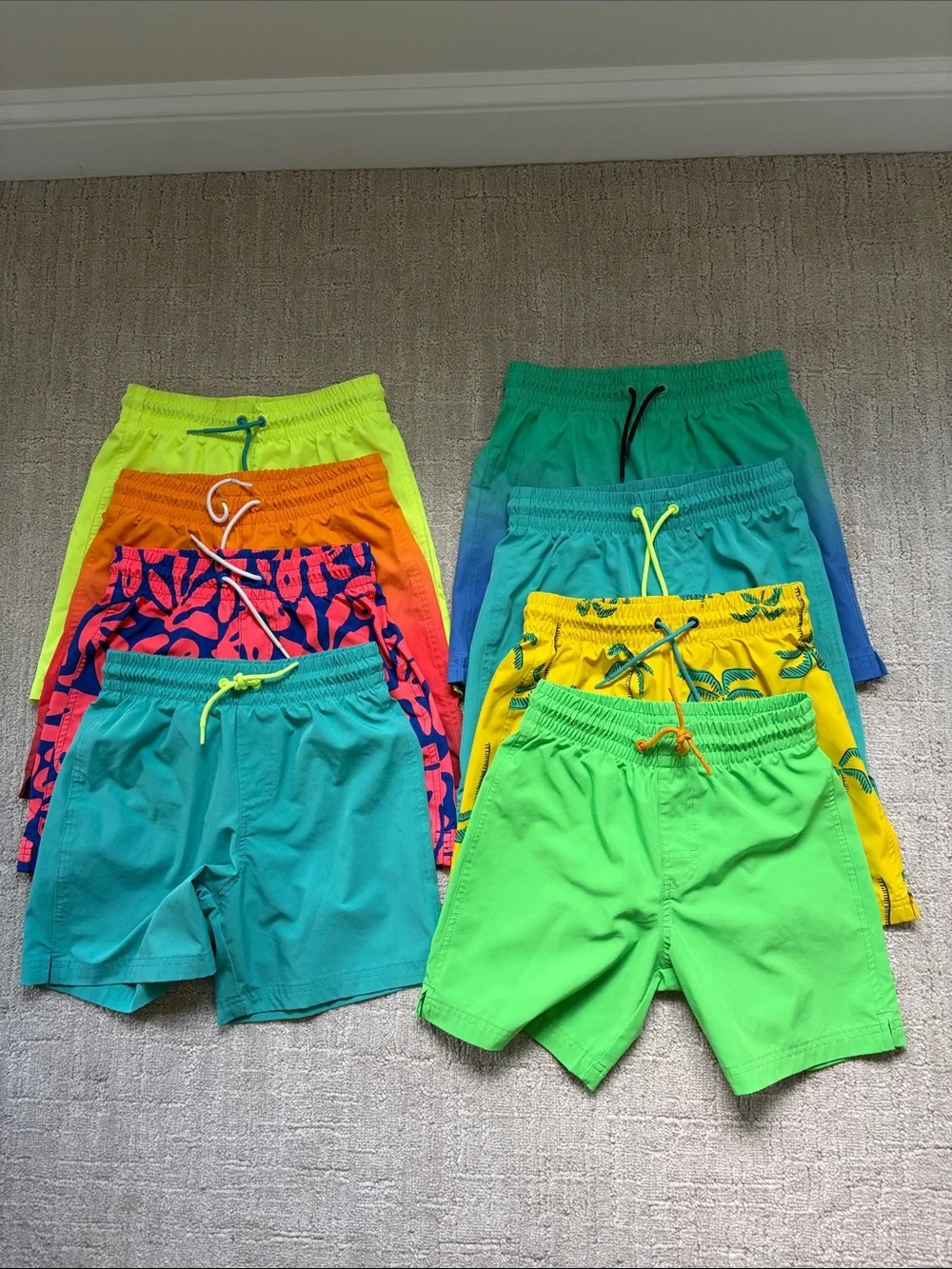 Old Navy Boys Swim Trunks - Yellow, Green, Teal, Blue (8 total)